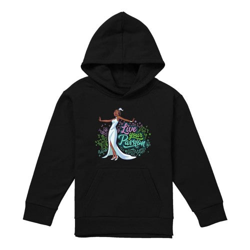 Front - The Princess and the Frog Childrens/Kids Live Your Passion Tiana Heather Hoodie