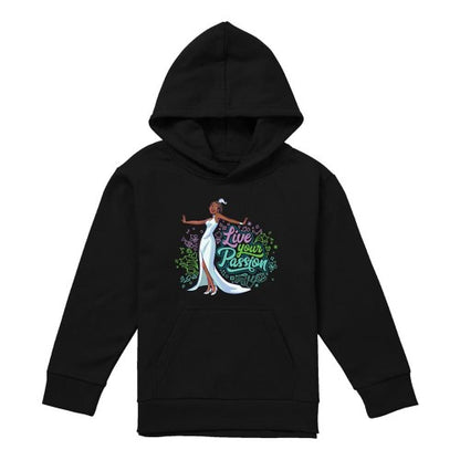 Front - The Princess and the Frog Childrens/Kids Live Your Passion Tiana Heather Hoodie