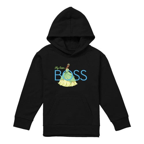 Front - The Princess and the Frog Childrens/Kids My Own Boss Tiana Heather Hoodie