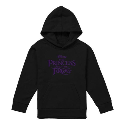 Front - The Princess and the Frog Childrens/Kids Logo Heather Hoodie