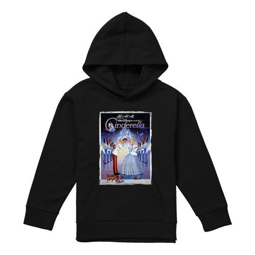 Front - Cinderella Childrens/Kids Poster Hoodie