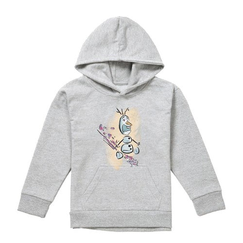 Front - Frozen Childrens/Kids Fire It Up Olaf & Bruni Heather Pullover Hoodie