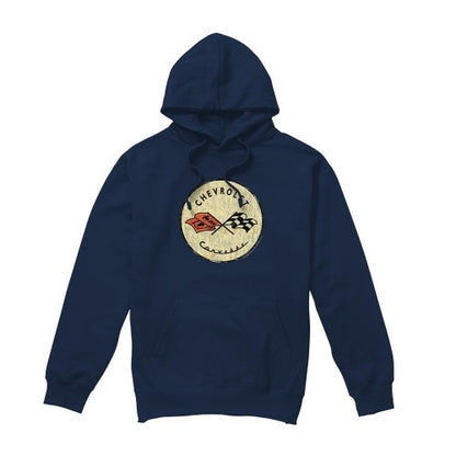 Front - Chevrolet Unisex Adult Old Vette Hoodie