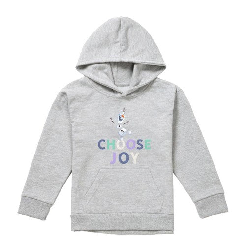 Front - Frozen Childrens/Kids Choose Joy Olaf Heather Pullover Hoodie