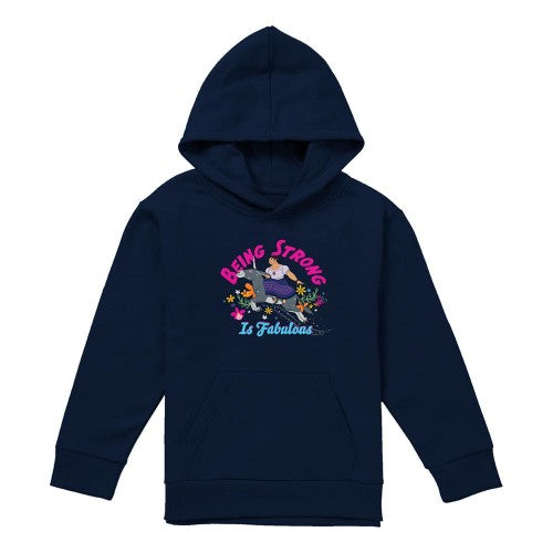 Front - Encanto Childrens/Kids Being Strong Is Fabulous Luisa Hoodie