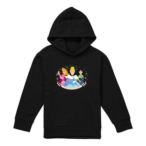 Front - Disney Princess Childrens/Kids Tis The Season For Dreams Christmas Hoodie