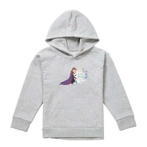Front - Frozen Childrens/Kids Like Warm Hugs Anna And Olaf Heather Pullover Hoodie