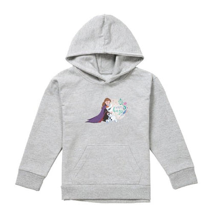 Front - Frozen Childrens/Kids Like Warm Hugs Anna And Olaf Heather Pullover Hoodie