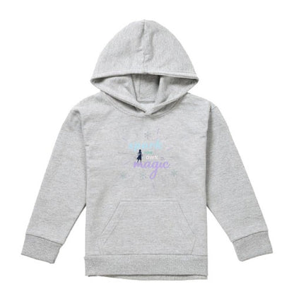 Front - Frozen Childrens/Kids Spark Your Own Magic Elsa Silhouette Heather Pullover Hoodie