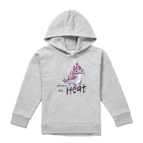 Front - Frozen Childrens/Kids Is Bringin´ The Heat Bruni The Fire Spirit Heather Pullover Hoodie