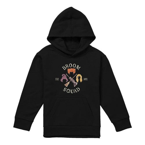 Front - Hocus Pocus Childrens/Kids Broom Squad Sanderson Sisters Hoodie