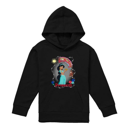 Front - Aladdin Childrens/Kids Birthday Princess Jasmine Abu Heather Hoodie