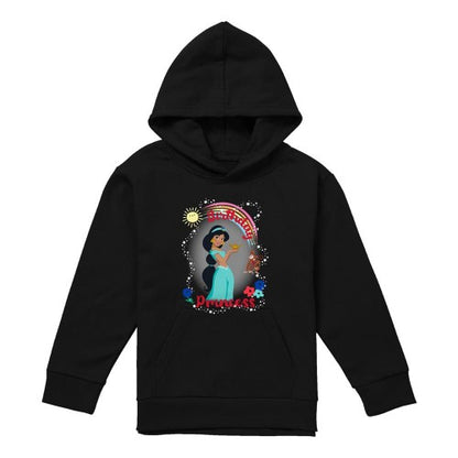 Front - Aladdin Childrens/Kids Birthday Princess Jasmine Abu Heather Hoodie