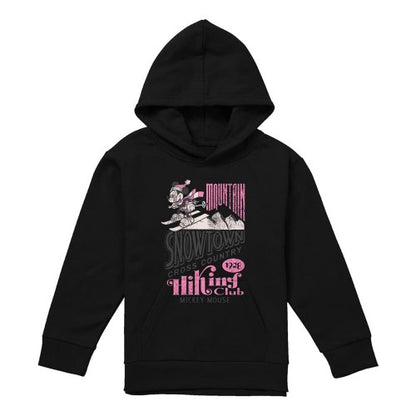 Front - Disney Childrens/Kids Snowtown Mickey Mouse Skiing Pullover Hoodie