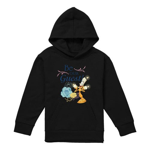 Front - Beauty And The Beast Childrens/Kids Be Our Guest Hoodie