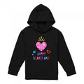 Front - Disney Princess Childrens/Kids Happy Hearts Day! Heather Valentine`s Day Hoodie
