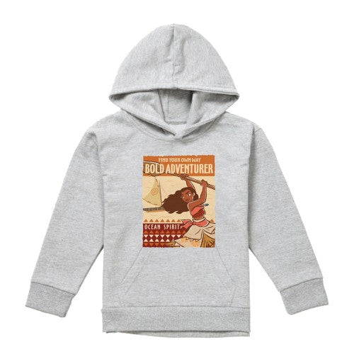 Front - Moana Childrens/Kids Bold Adventurer Hoodie