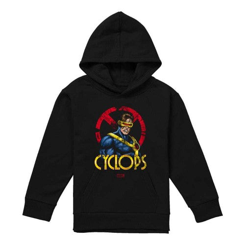 Front - X-Men Childrens/Kids Cyclops Logo Pull Over Hoodie