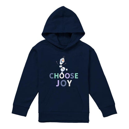 Front - Frozen Childrens/Kids Choose Joy Olaf Pullover Hoodie