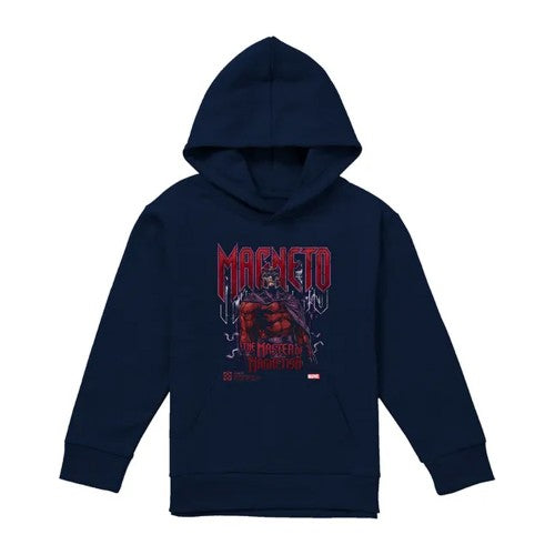 Front - X-Men Childrens/Kids Magneto Pull Over Hoodie