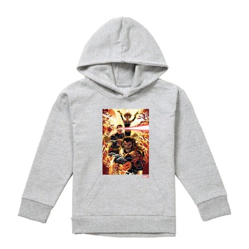 Front - X-Men Childrens/Kids Wolverine Cyclops Jean Grey Hoodie