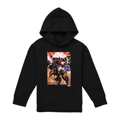 Front - X-Men Childrens/Kids Team Attack Pull Over Hoodie