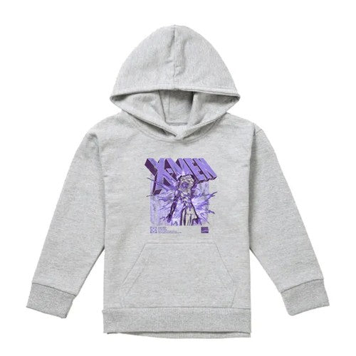 Navy - Front - X-Men Childrens-Kids Info Jean Grey Pull Over Hoodie