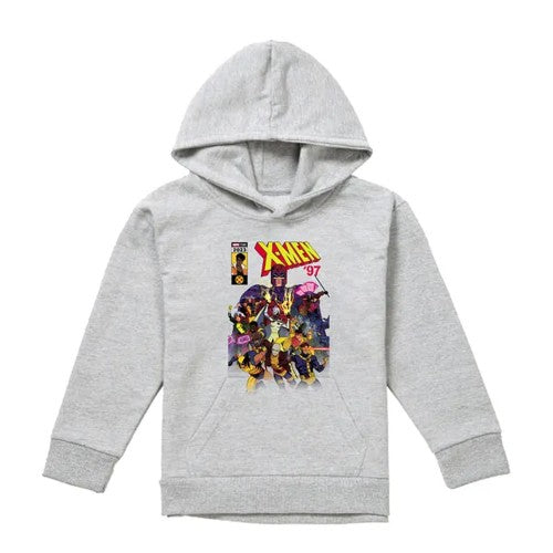 Front - X-Men Childrens/Kids Front Cover Team Pull Over Hoodie