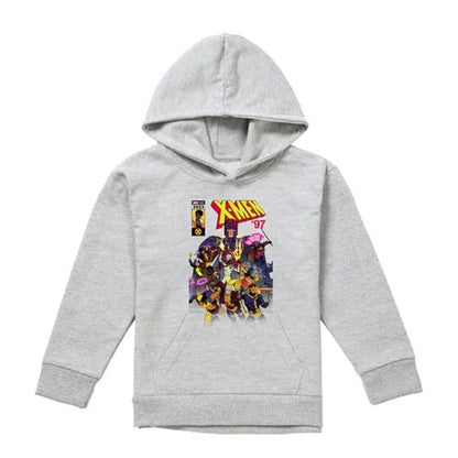 Front - X-Men Childrens/Kids Front Cover Team Pull Over Hoodie