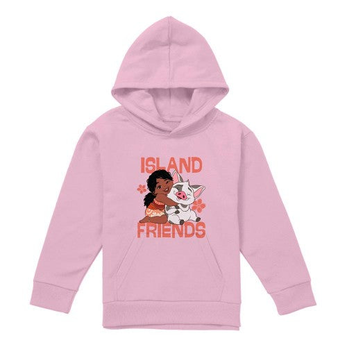 Front - Moana Childrens/Kids Island Friends Simea & Pua Pullover Hoodie
