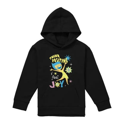 Front - Inside Out 2 Childrens/Kids Think Positive Hoodie