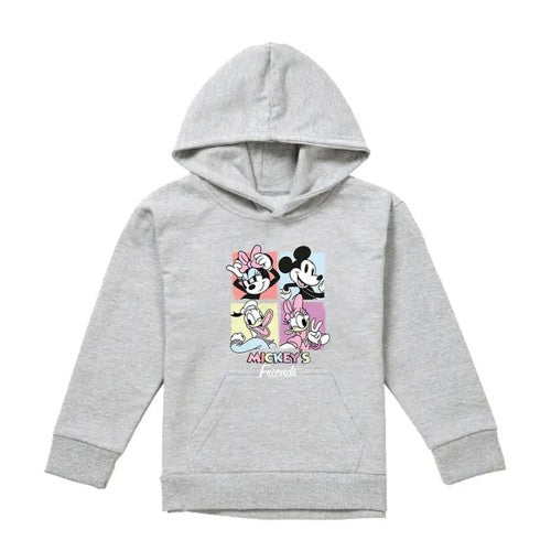 Front - Disney Childrens/Kids Friend Mickey Mouse Square Heather Hoodie