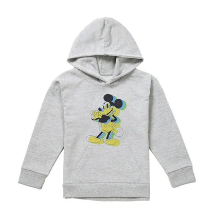 Front - Disney Childrens/Kids Trippy Mickey Mouse Heather Hoodie