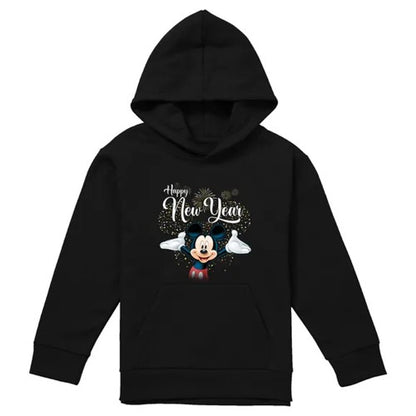 Front - Mickey Mouse Childrens/Kids Firework New Year Hoodie