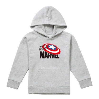 Front - Captain America Childrens/Kids The First Avenger Heather Pull Over Hoodie