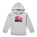 Front - Captain America Childrens/Kids The First Avenger Heather Pull Over Hoodie