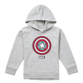 Front - Captain America Childrens/Kids Ziptone Shield Heather Pull Over Hoodie