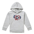 Front - Captain America Childrens/Kids Torn Heather Pull Over Hoodie