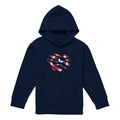 Front - Captain America Childrens/Kids Torn Pull Over Hoodie