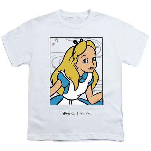 Front - Alice In Wonderland Childrens/Kids 100th Anniversary Edition T-Shirt