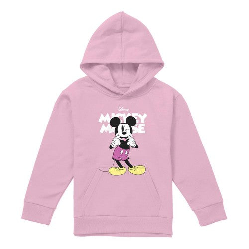 Front - Disney Childrens/Kids Mickey Mouse Silly Face Hoodie