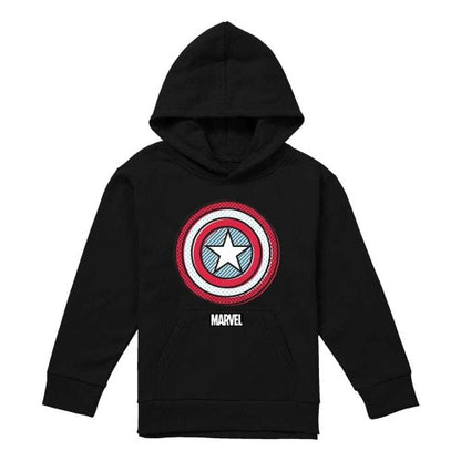 Front - Captain America Childrens/Kids Ziptone Shield Hoodie