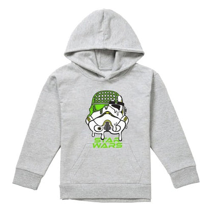Front - Star Wars Childrens/Kids Stormtrooper Helmet Heather Pullover Hoodie