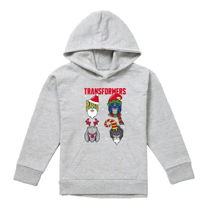 Front - Transformers Childrens/Kids Robot Santa Hoodie