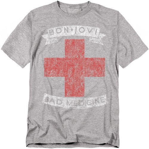 Front - Bon Jovi Unisex Adult Bad Medicine T-Shirt