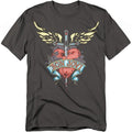 Front - Bon Jovi Unisex Adult Dagger Heart T-Shirt