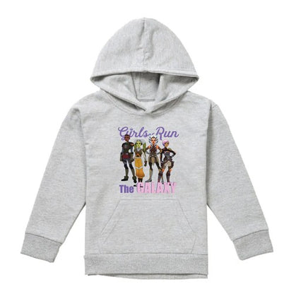 Front - Star Wars: Ahsoka Childrens/Kids The Galaxy Characters Heather Pullover Hoodie