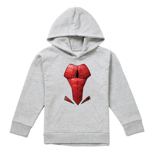 Front - Spider-Man Childrens/Kids Costume Heather Pull Over Hoodie
