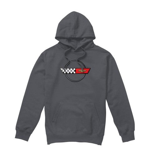Front - Chevrolet Unisex Adult 4Th Gen Vette Logo Hoodie