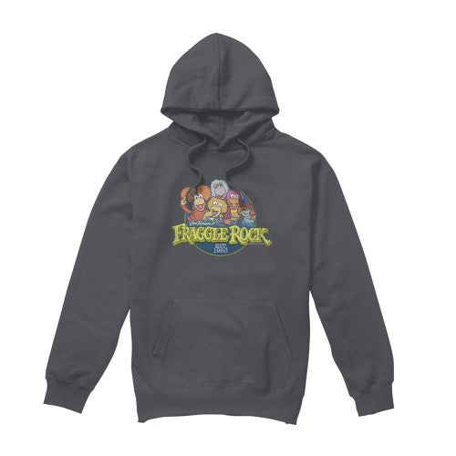 Front - Fraggle Rock Unisex Adult Circle Logo Hoodie